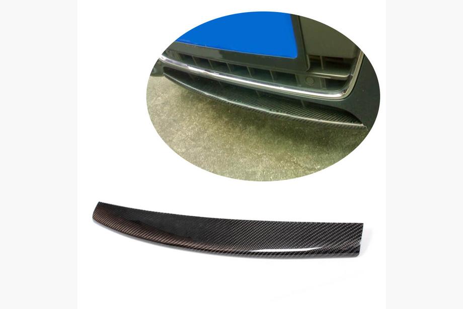 Audi A5 2007-2015 Front Bumper Lip V1 (for Base 2007-2011, Carbon) Image
