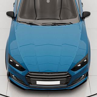 Front Bumper Lip V2 (for S-Line 2016-2020, Carbon) photo 3
