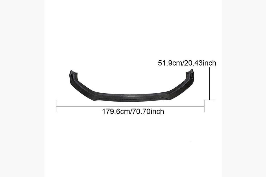 Audi A5 2016-2025 Front Bumper Lip V2 (for S-Line 2016-2020, Carbon) Photo 8