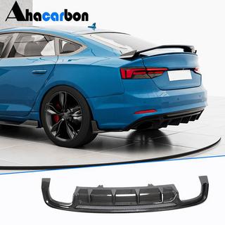 Rear Bumper Diffuser V3 (for S-Line 2016-2020, Carbon) photo 2