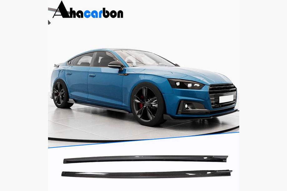 Audi A5 2016-2025 Side Skirts 2016-2020 V1 (for Sportback, Carbon) Image