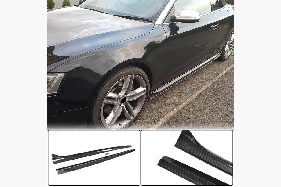 Audi A5 2007-2015 Side Skirts (Coupe/Cabriolet, Carbon) Image