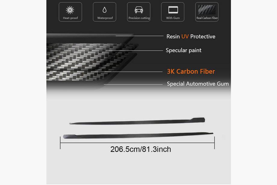 Audi A5 2016-2025 Side Skirts 2016-2020 V2 (for Sportback, Carbon) Photo 7