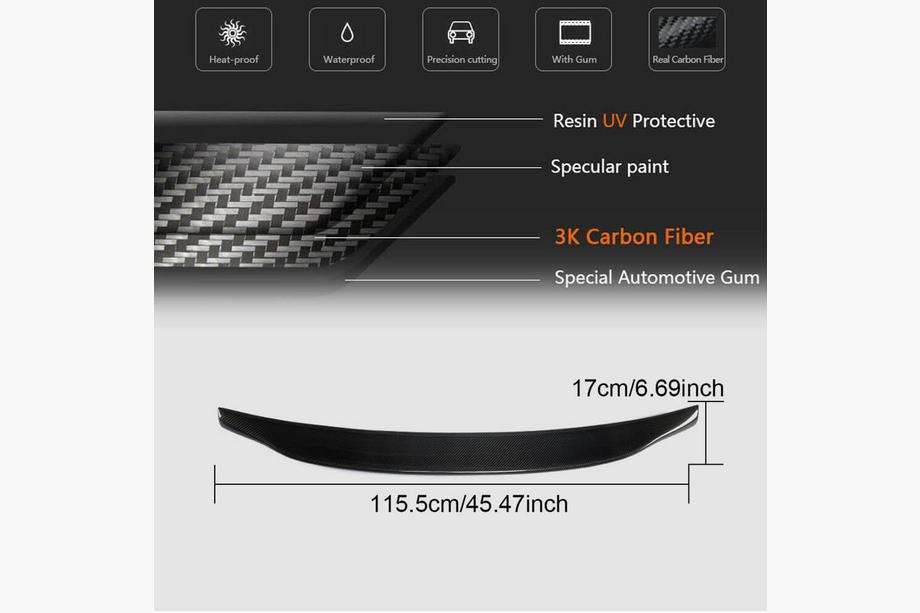 Audi A6 C6 2004-2011 Spoiler V2 (Carbon) Photo 5