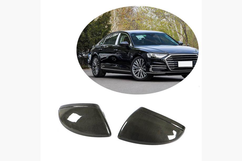 Audi A6 C8 2018–2025 Mirror Covers Replacement Style (Carbon) V2 Image