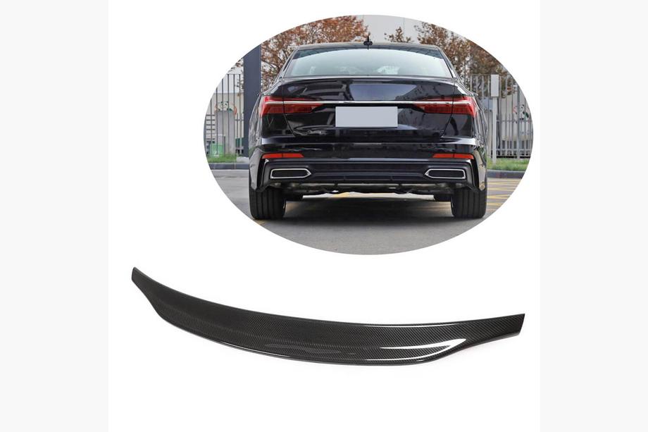 Audi A6 C8 2018–2025 V4 Spoiler (for Sedan, Carbon) Photo 1