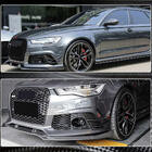 Audi A6 C7 2011-2017 Front bumper covers (for RS6, 4 pcs, Carbon) photo 4