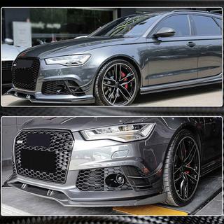 Front bumper covers (for RS6, 4 pcs, Carbon) photo 4