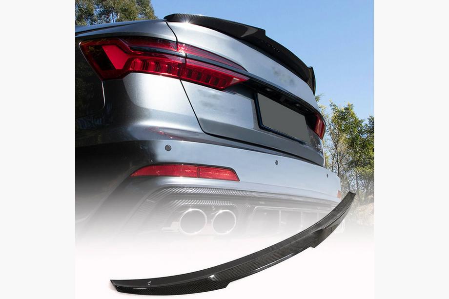 Audi A6 C8 2018–2025 Spoiler V2 (for Sedan, Carbon) Image