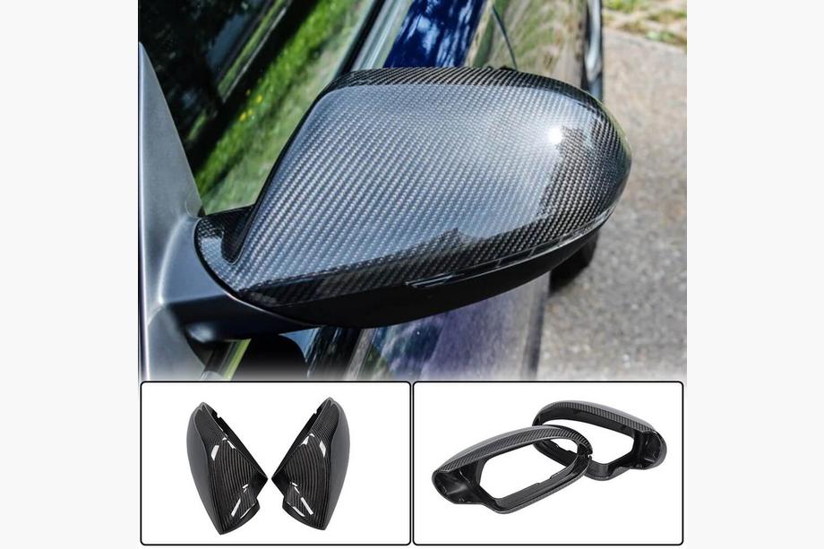 Audi A6 C7 2011-2017 Mirror Covers, Replacement Pair (Carbon) V1 Image