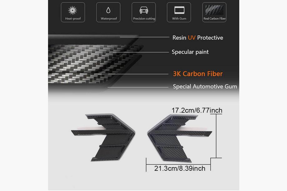 Audi A7 2018- Fender Covers (2018-2022, Dry Carbon) Photo 5