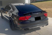 Audi A7 2010-2018 Rear Bumper Diffuser V2 (for S-Line, 2010-2014, Carbon) photo 3