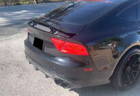 Audi A7 2010-2018 Rear Bumper Diffuser V2 (for S-Line, 2010-2014, Carbon) photo 5