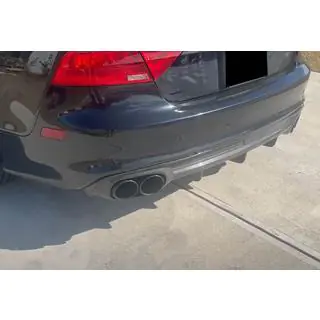 Rear Bumper Diffuser V2 (for S-Line, 2010-2014, Carbon) photo 4