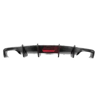 Rear Bumper Diffuser (for S-Line, 2014-2018, Carbon) photo 2