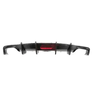 Rear Bumper Diffuser (for S-Line, 2014-2018, Carbon) photo 2