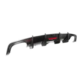 Rear Bumper Diffuser (for S-Line, 2014-2018, Carbon) photo 3