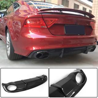 Rear Bumper Diffuser V3 (for S-Line, 2010-2014, Carbon) photo 1