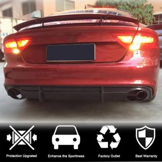 Rear Bumper Diffuser V3 (for S-Line, 2010-2014, Carbon) photo 2