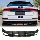 Audi Q8 2018- Rear Bumper Diffuser (Carbon) photo 1