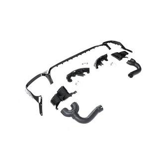 Rear bumper diffuser with exhaust tips (Black) photo 4