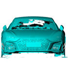 Audi R8 2015- Front bumper extensions (2023+, Carbon) photo 3