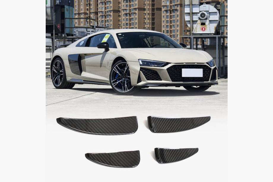 Audi R8 2015- Front bumper extensions (2023+, Carbon) Image