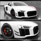 Audi R8 2015- Front bumper extensions V3 (2015-2020, Carbon) photo 5
