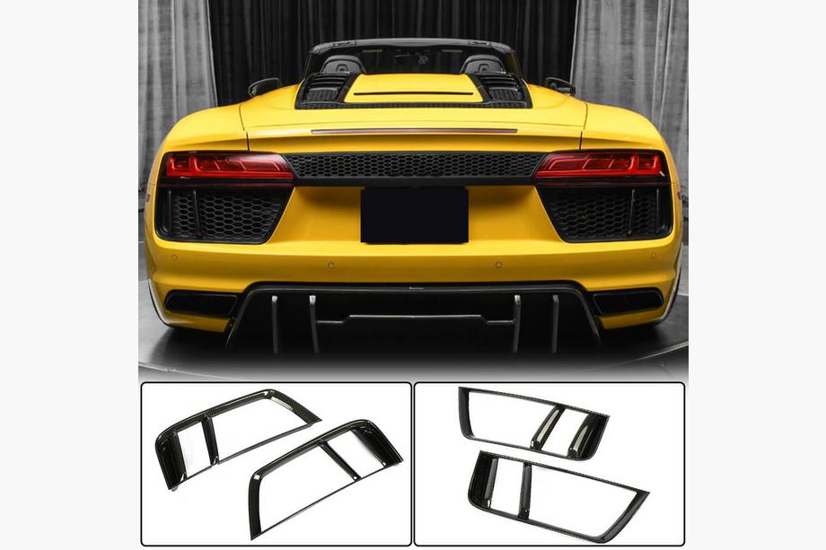 Audi R8 2015- Rear bumper covers (2015-2020, Carbon) Image