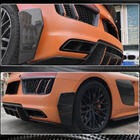 Audi R8 2015- Rear Bumper Splitters V1 (2015-2020, Carbon) photo 4