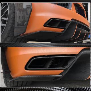 Rear Bumper Splitters V2 (2015-2020, Carbon) photo 4
