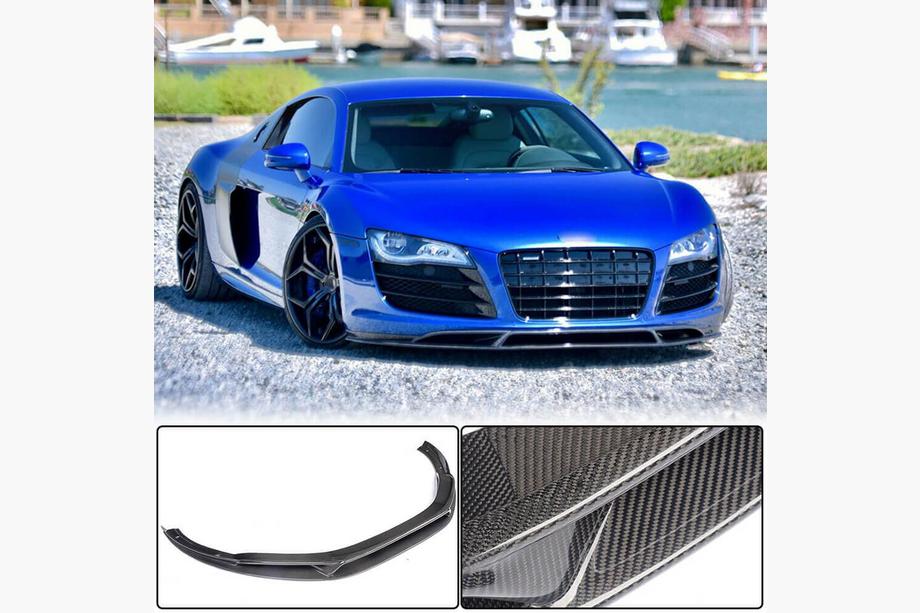 Audi R8 2006-2015 Front Bumper Lip (Carbon) V2 Photo 1