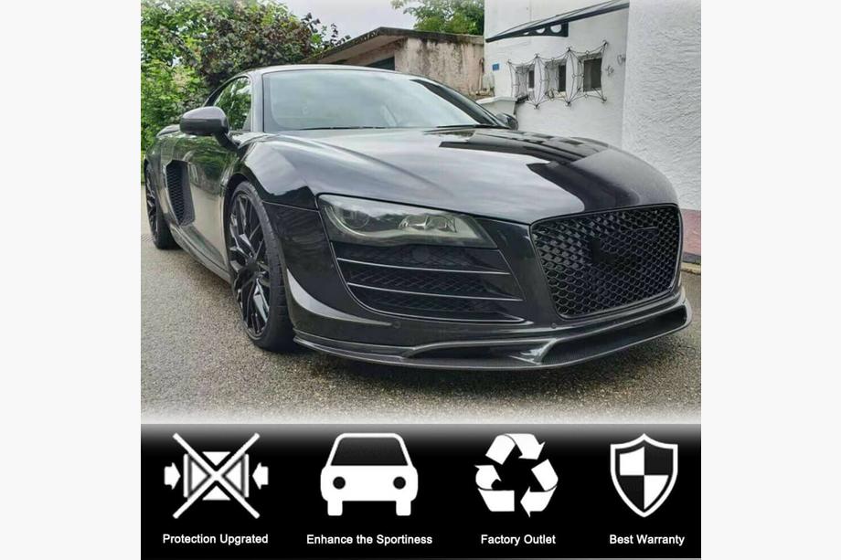 Audi R8 2006-2015 Front Bumper Lip (Carbon) V2 Photo 2