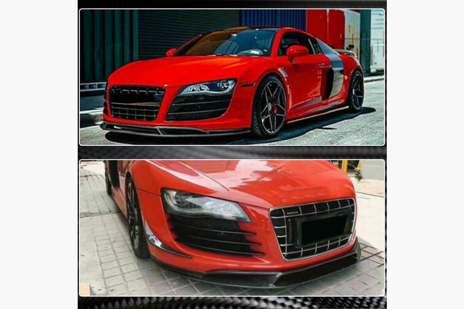Audi R8 2006-2015 Front Bumper Lip (Carbon) V2 Photo 3