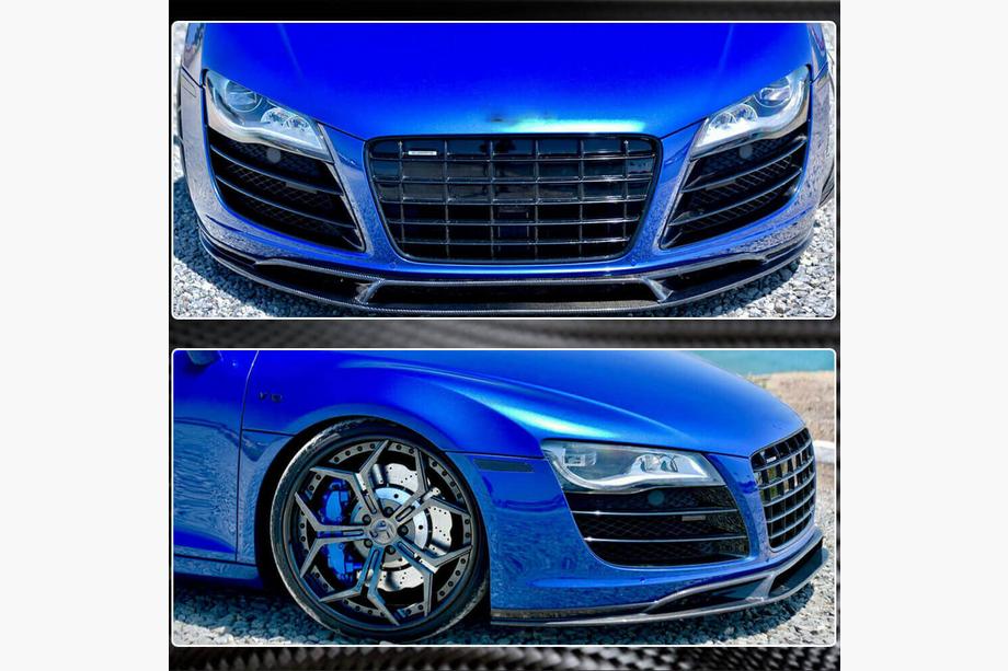 Audi R8 2006-2015 Front Bumper Lip (Carbon) V2 Photo 4