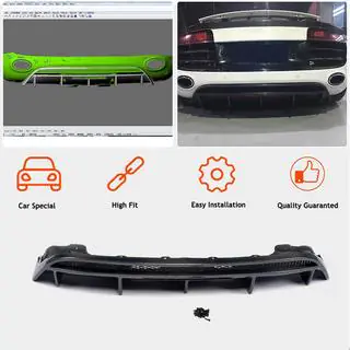 Rear Bumper Diffuser (Carbon) photo 2