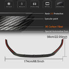 Audi A3 2012-2020 Front Bumper Lip Spoiler V5 (for RS3 Sedan 2017-2020, Carbon) photo 6