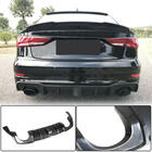 Audi A3 2012-2020 Rear Bumper Diffuser (Carbon) (with LED Brake Light) V2 photo 1