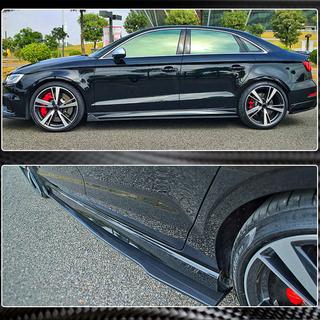 Side Skirts (for RS3 Sedan 2017-2019, Carbon Fiber) Audi A3 2012-2020 photo 3