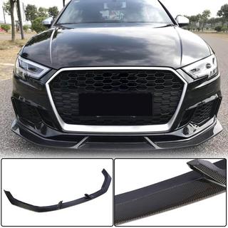 Front bumper lip spoiler V4 (for RS3 Sedan 2017-2020, Carbon) Audi A3 2012-2020 photo 3