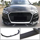 Audi A3 2012-2020 Front bumper lip splitters V3 (for RS3 Sedan 2017-2020, Carbon) photo 1