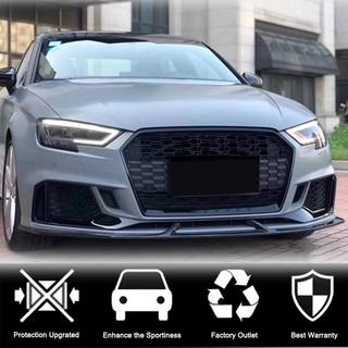 Front bumper lip splitters V3 (for RS3 Sedan 2017-2020, Carbon) Audi A3 2012-2020 photo 2