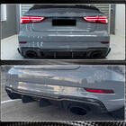 Audi A3 2012-2020 Rear bumper diffuser V1 (for RS3 Sedan 2017-2019, Carbon) photo 5