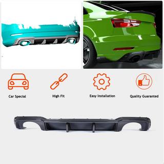Rear bumper diffuser V1 (for RS3 Sedan 2017-2019, Carbon) Audi A3 2012-2020 photo 2