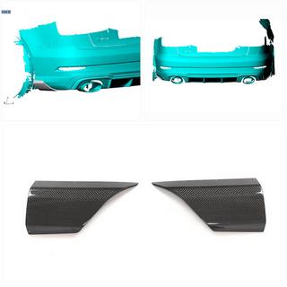 Rear bumper flaps (for RS3 Sedan 2017-2019, Carbon) Audi A3 2012-2020 photo 2