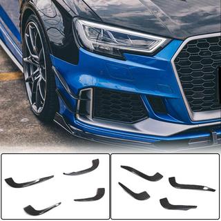 Front bumper lip V2 (for RS3 Sedan 2017-2020, Carbon) Audi A3 2012-2020 photo 1
