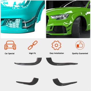 Front bumper lip V2 (for RS3 Sedan 2017-2020, Carbon) Audi A3 2012-2020 photo 2