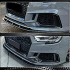 Audi A3 2012-2020 Front bumper lip V1 (for RS3 Sedan 2017-2020, Carbon) photo 4