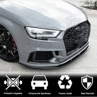 Front bumper lip V1 (for RS3 Sedan 2017-2020, Carbon) Audi A3 2012-2020 photo 3