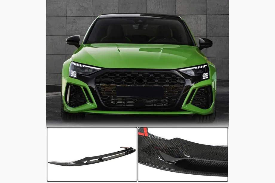 Audi A3 2020- Front bumper lip (for RS Sedan, Carbon) Image